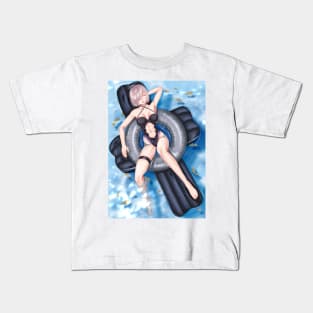 Mash Kyrielight Summer Wet Background Kids T-Shirt